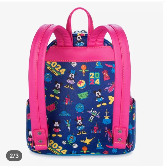 Mickey Mouse and Friends Loungefly Mini Backpack, NWT - Picture 3 of 17